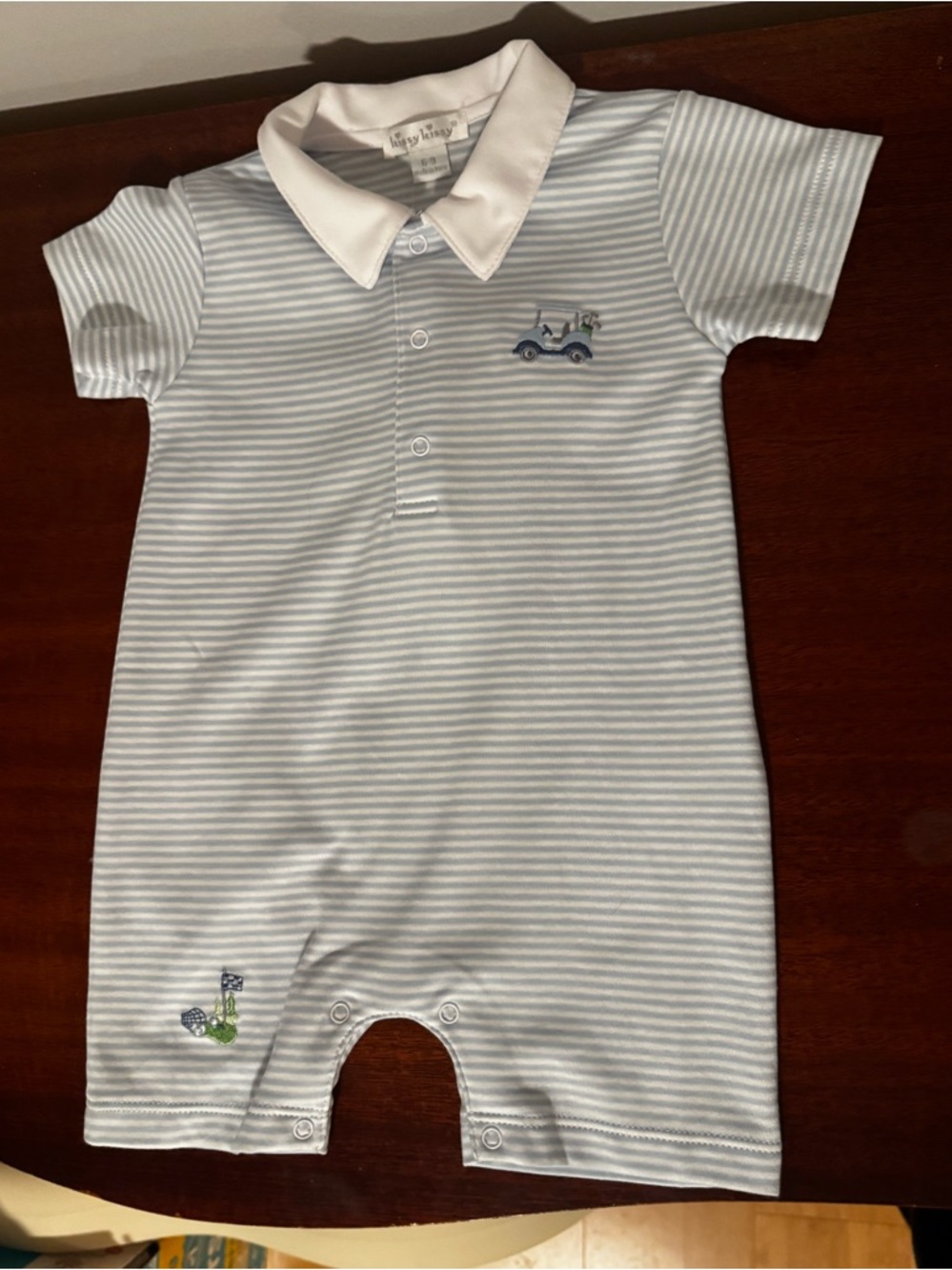 Kissy Kissy Blue Stripe Polo One-Piece